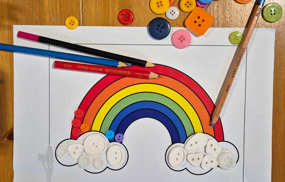 Event - Rainbow Button Art